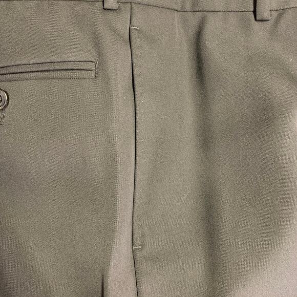 ALEXANDER MCQUEEN Size 30 Black Wool Barathea Flat Front Dress Pants - Picture 8 of 8